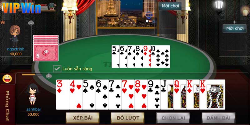 Cách mồi đối thủ trong trò đánh bài Tiến lên